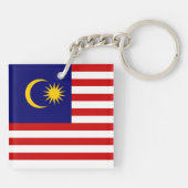 Flagge Malaysias Schlüsselanhänger (Rückseite)