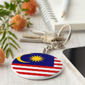 Flagge Malaysias Schlüsselanhänger (Seite)