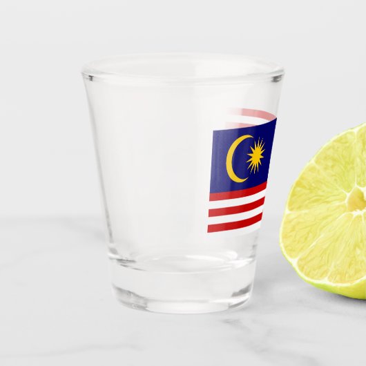 Flagge Malaysias Schnapsglas (Links)