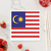 Flagge Malaysias Serviette (Beispiel)