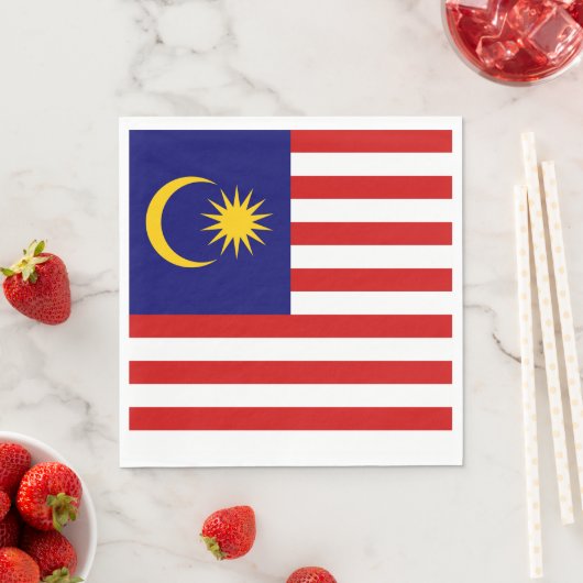 Flagge Malaysias Serviette (Beispiel)