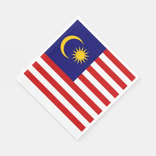 Flagge Malaysias Serviette (Ecke)