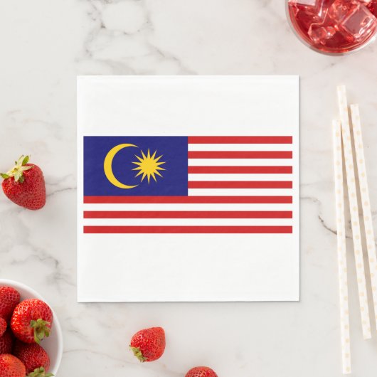 Flagge Malaysias Serviette (Beispiel)