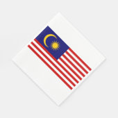 Flagge Malaysias Serviette (Ecke)