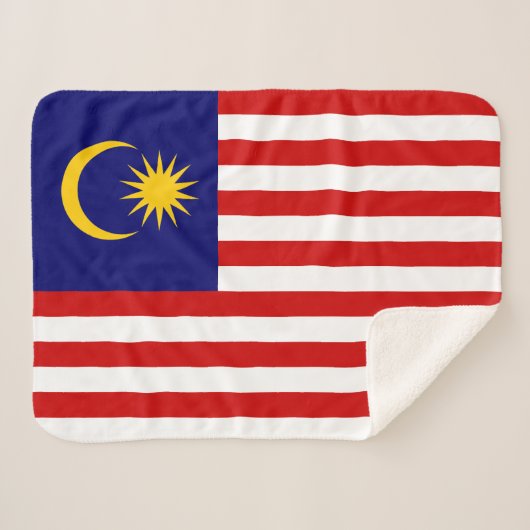 Flagge Malaysias Sherpadecke (Vorderseite (Horizontal))
