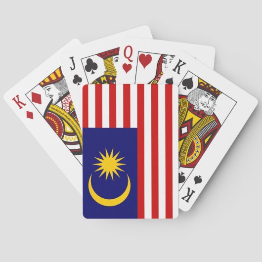Flagge Malaysias Spielkarten (Rückseite)