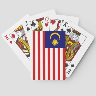 Flagge Malaysias Spielkarten