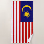 Flagge Malaysias Strandtuch (Vorderseite)