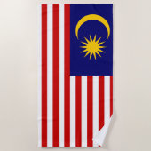 Flagge Malaysias Strandtuch (Vorderseite)