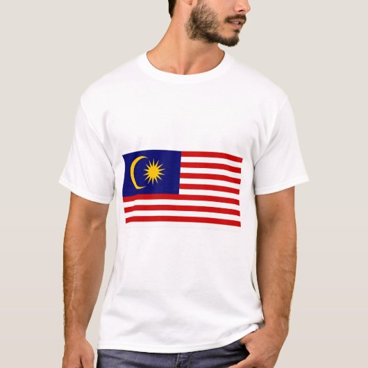 Flagge Malaysias T-Shirt (Vorderseite)