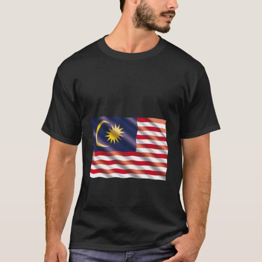 Flagge Malaysias T-Shirt (Vorderseite)