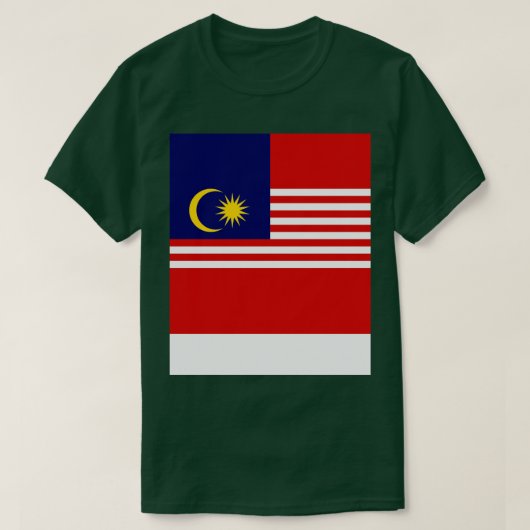 Flagge Malaysias T-Shirt (Design vorne)