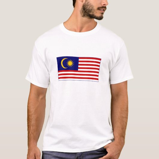 Flagge Malaysias T-Shirt (Vorderseite)