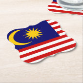 Flagge Malaysias Untersetzer (angewinkelt)