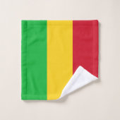 Flagge Malis Badhandtuch Set (Waschlappen)