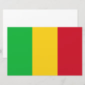 Flagge Malis Briefpapier (Vorne/Hinten)