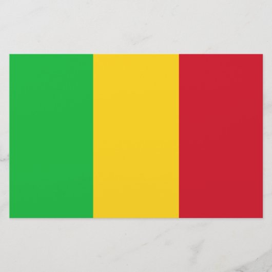 Flagge Malis Briefpapier (Vorderseite)