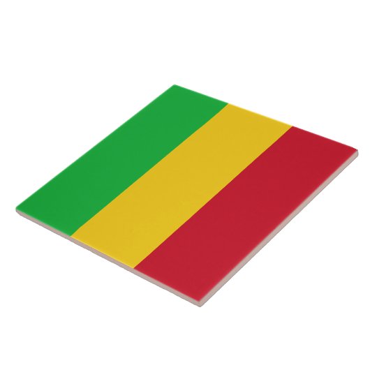 Flagge Malis Fliese (Seite)