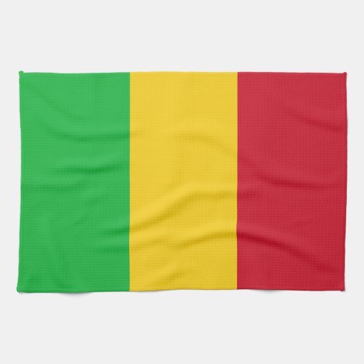 Flagge Malis Geschirrtuch (Horizontal)