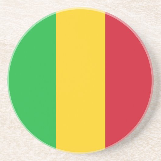 Flagge Malis Getränkeuntersetzer (Vorne)