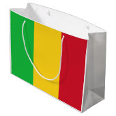 Flagge Malis Große Geschenktüte (Rückseite Schrägansicht)
