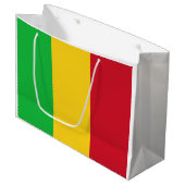 Flagge Malis Große Geschenktüte (Vorderseite Schrägansicht)