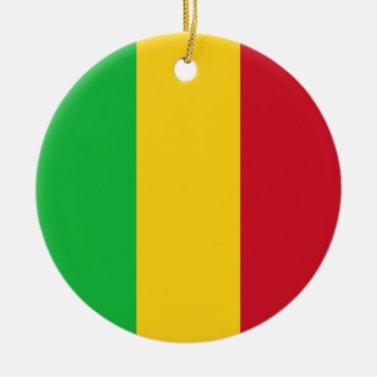 Flagge Malis Keramik Ornament (Vorne)
