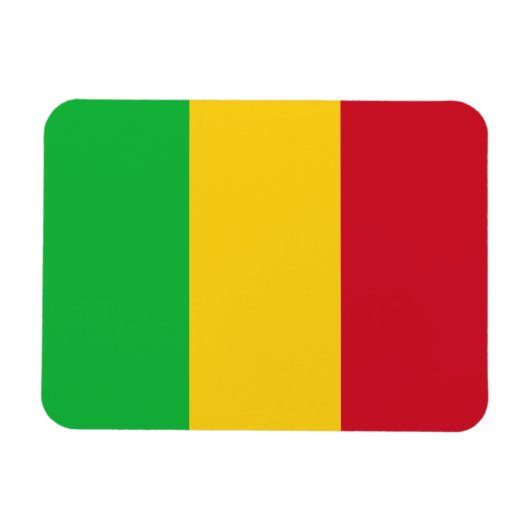 Flagge Malis Magnet (Horizontal)