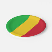 Flagge Malis Pappteller (Schrägansicht)