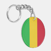 Flagge Malis Schlüsselanhänger (Vorderseite links)
