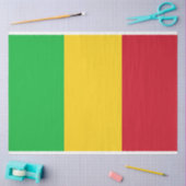 Flagge Malis Seidenpapier (Basteln)