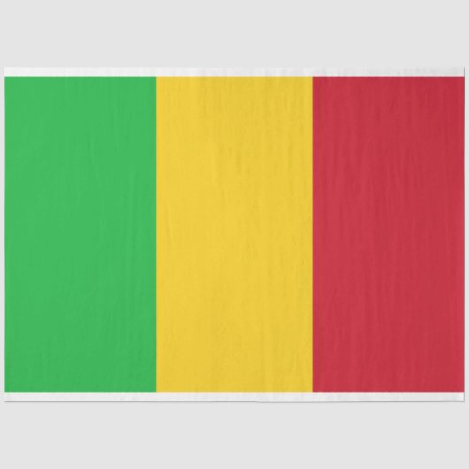 Flagge Malis Seidenpapier (Vorderseite)