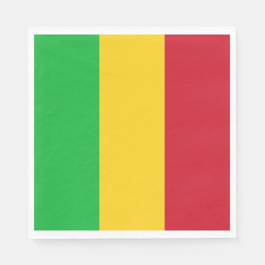 Flagge Malis Serviette (Vorderseite)