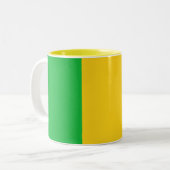 Flagge Malis Zweifarbige Tasse (Vorderseite Links)