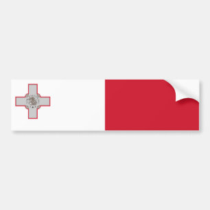 Flagge Maltas Autoaufkleber