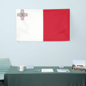 Flagge Maltas Banner (Messeveranstaltung)
