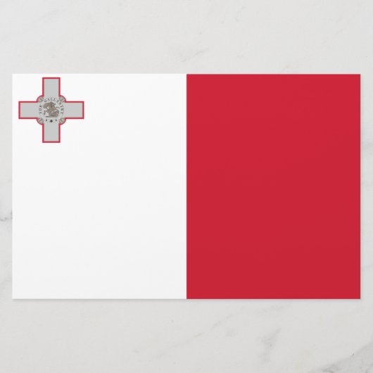 Flagge Maltas Briefpapier (Vorderseite)