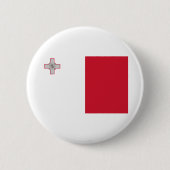 Flagge Maltas Button (Vorderseite)