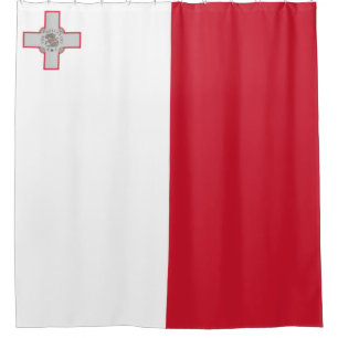 Flagge Maltas Duschvorhang