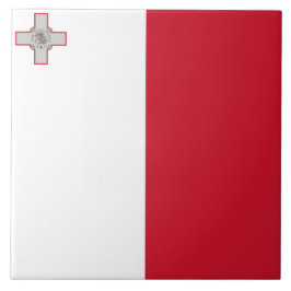 Flagge Maltas Fliese