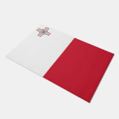 Flagge Maltas Fußmatte (Schrägansicht)