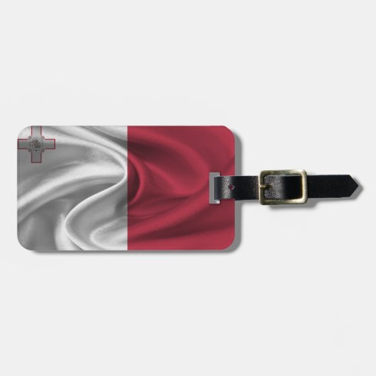 Flagge Maltas Gepäckanhänger (Vorderseite horizontal)