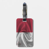 Flagge Maltas Gepäckanhänger (Rückseite vertikal)