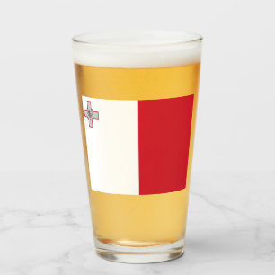 Flagge Maltas Glas