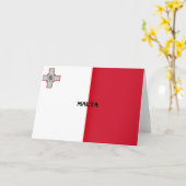 Flagge Maltas Karte (Gelbe Blume)
