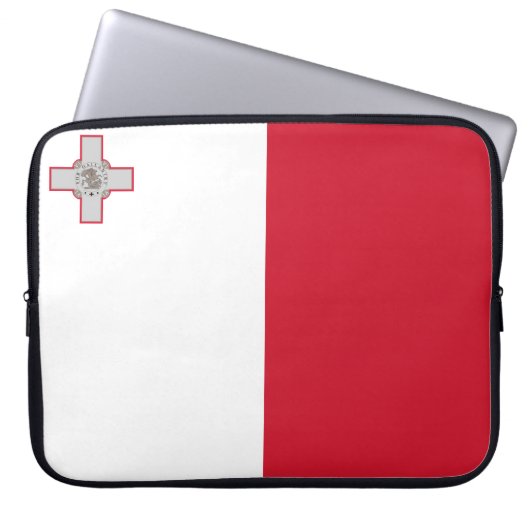 Flagge Maltas Laptopschutzhülle (Vorderseite)