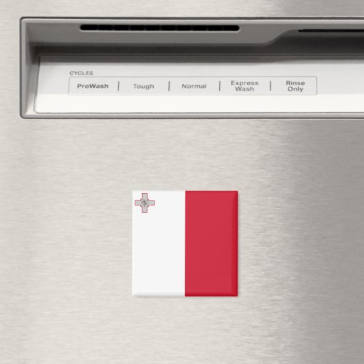 Flagge Maltas Magnet (In Situ (Geschirrspüler))