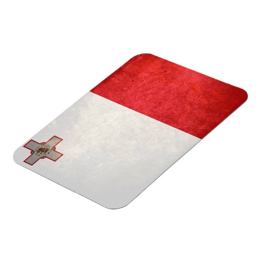 Flagge Maltas Magnet (Linke Seite)