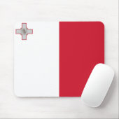 Flagge Maltas Mousepad (Mit Mouse)