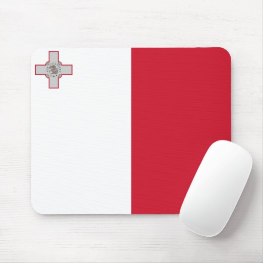 Flagge Maltas Mousepad (Mit Mouse)